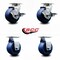 Service Caster 4 Inch Solid Polyurethane Caster Set with Ball Bearings 2 Brakes 2 Rigid SCC-20S420-SPUB-TLB-2-R-2 - alternate 6